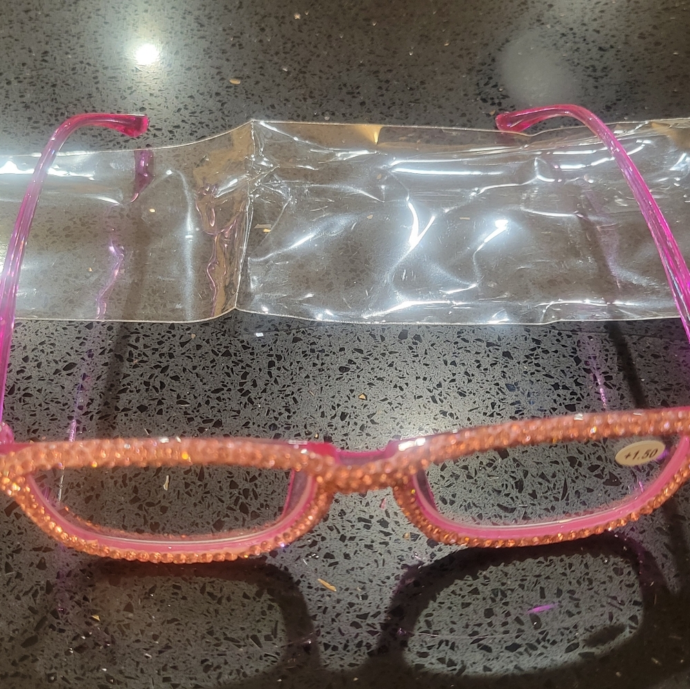 Readers pink rhinestone - Picture 3 of 5